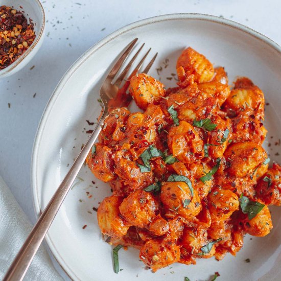 creamy tomato gnocchi