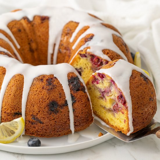 blueberry lemon bundt cake