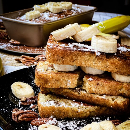 Coconut Banana Bread French Toast