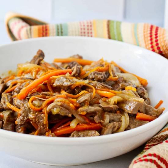 Stir-Fried Jamaican Beef & Carrots