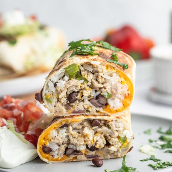 Fajita Chicken Burritos