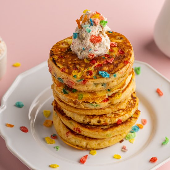 Fruity Pebbles Pancakes