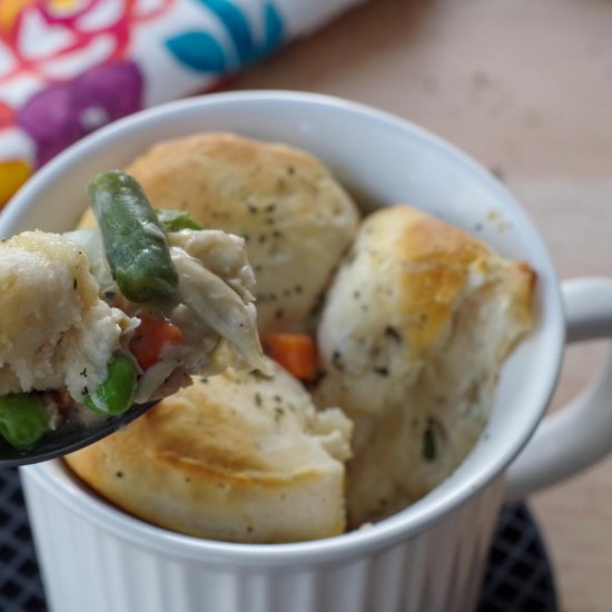 Personal Chicken Pot Pie in a Mug