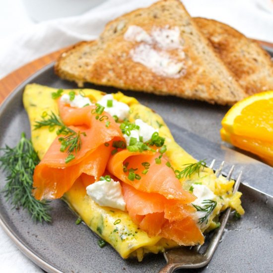 Smoked Salmon Omelette