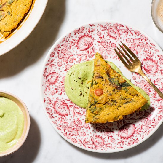 Vegan Chickpea Flour Frittata