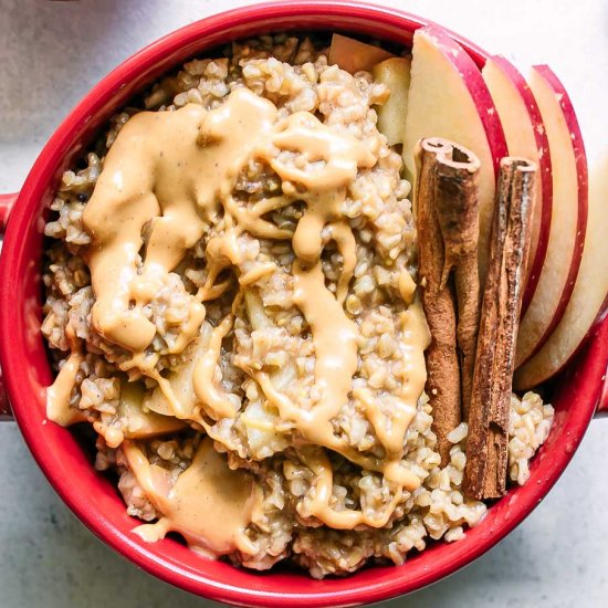 Apple Cinnamon Oatmeal Bowl