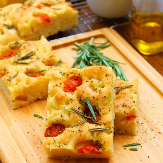 Italian Tomato & Rosemary Focaccia