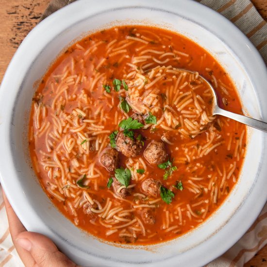 Tomato Vermicelli Soup