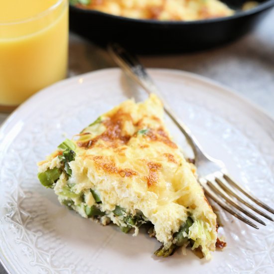 Healthy Asparagus Leek Frittata