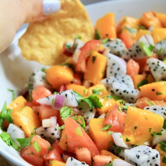 Dragon Fruit Mango Salsa