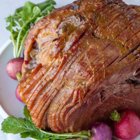 3-Ingredient Brown Sugar Glazed Ham