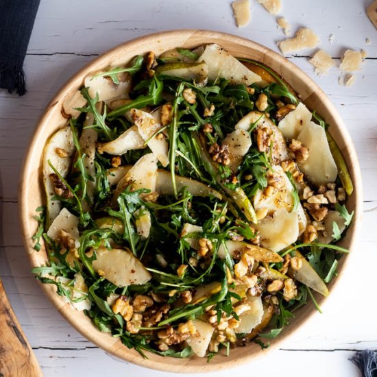 Pear, Rocket and Walnut Salad