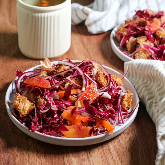 Blood Orange & Radicchio Panzanella