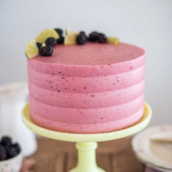 Blackberry Lime Italian Soda Cake