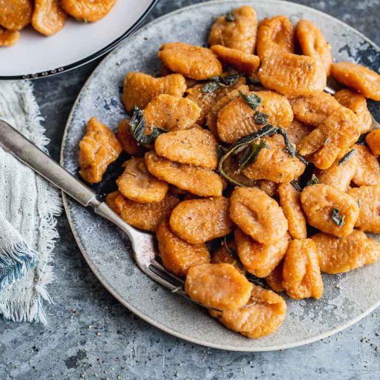 Fluffy Sweet Potato Gnocchi