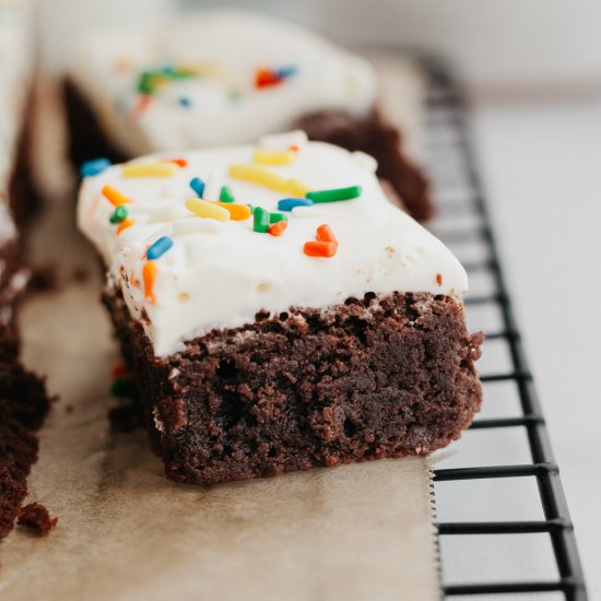 Brownies with Cream Cheese Frosting