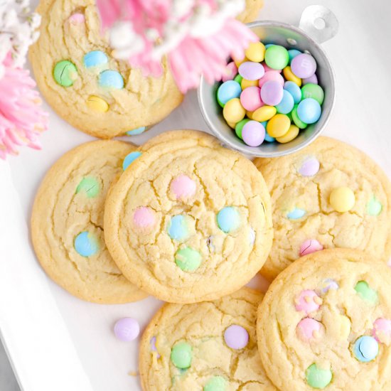 Easter M&M Sugar Cookies