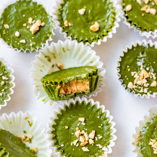 Matcha Peanut Butter Cups