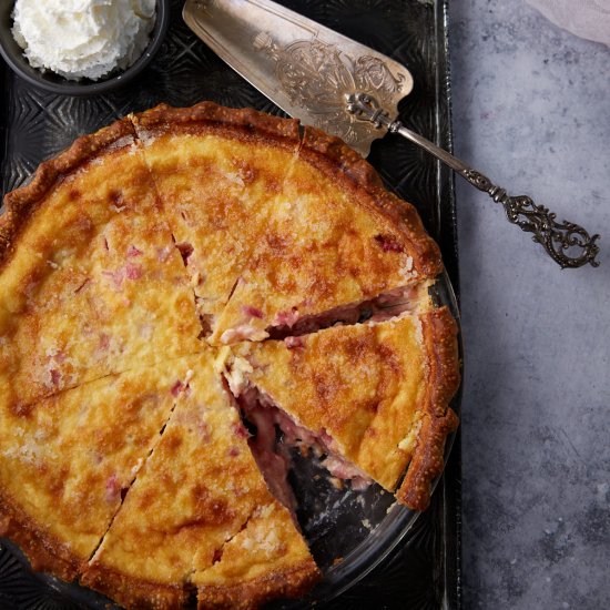 Rhubarb Custard Pie