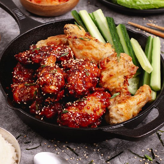 Crispy Korean Chicken Wings