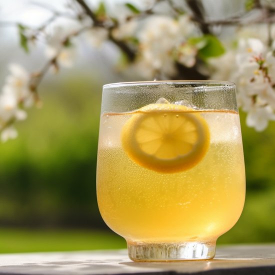 Spring Sparkling Bourbon Lemonade