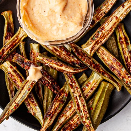 Quick and Easy Roasted Okra