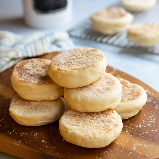 Sourdough English Muffins Recipe