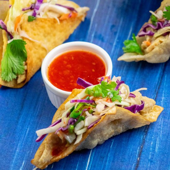 Copycat Applebee’s Wonton Tacos