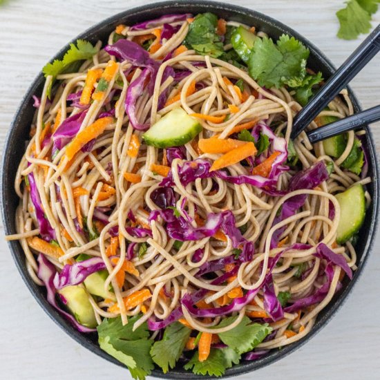 Miso Soba Noodle Salad