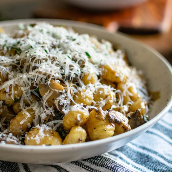 Creamy Mushroom Gnocchi