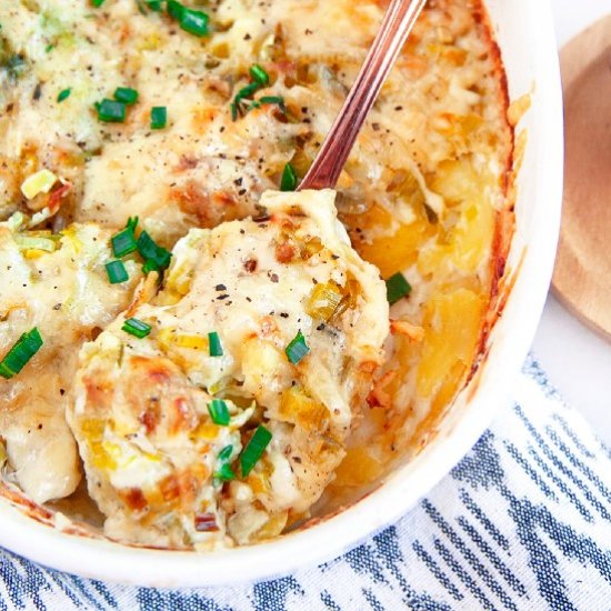 Potato Leek Gratin