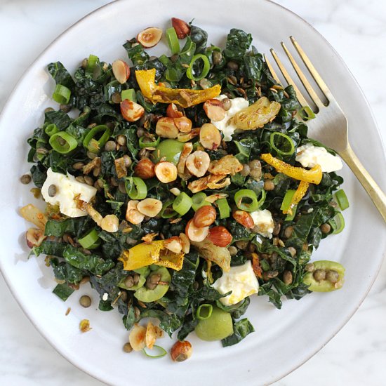 Kale and Lentil Salad