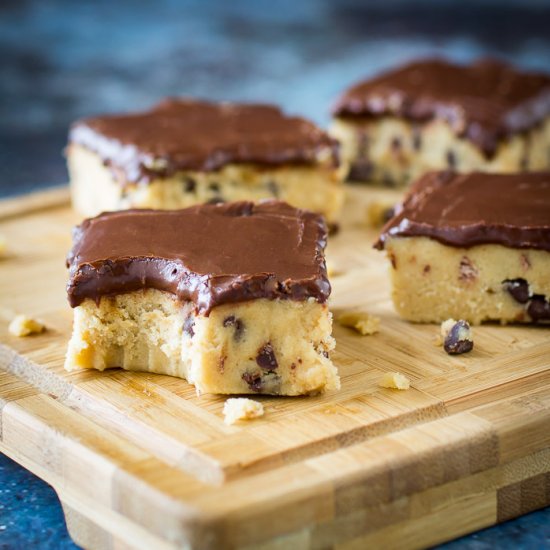 No Bake Cookie Dough Bars