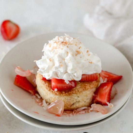 Strawberry-Lychee Shortcakes