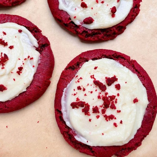 Vegan Red Velvet Cookies