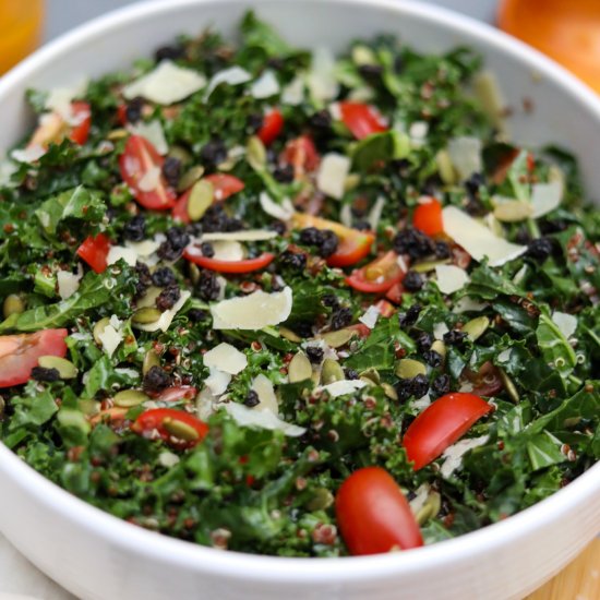 Quinoa Kale Salad with Currants