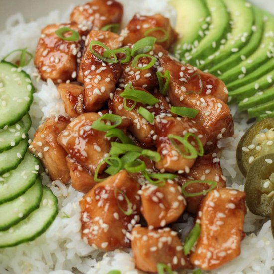 Easy Teriyaki Chicken Rice Bowl