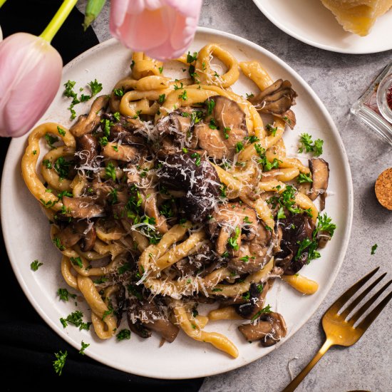 Four Mushroom Saffron Pici