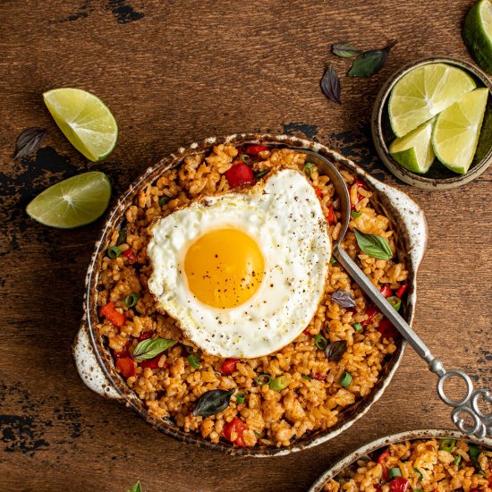 Thai red curry fried rice