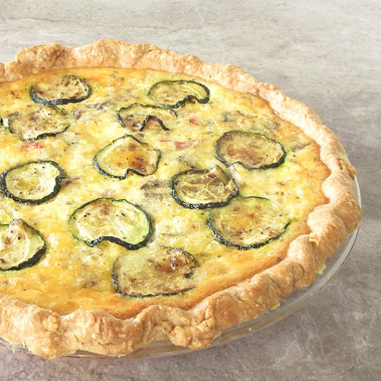 Ham and Mushroom Quiche