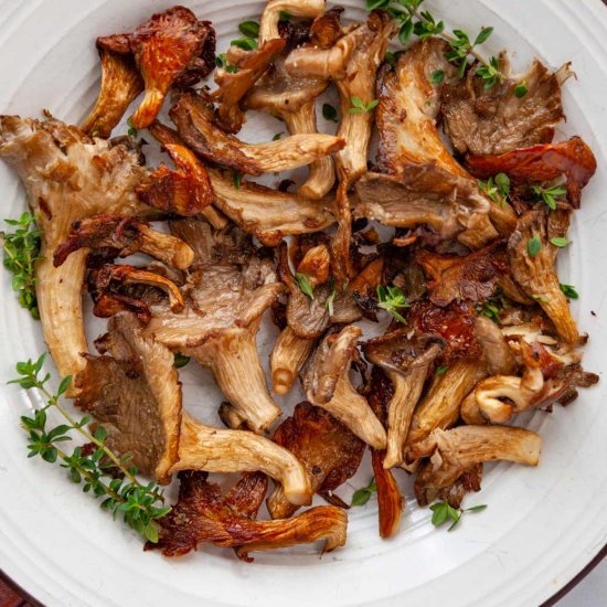 Roasted Oyster Mushrooms