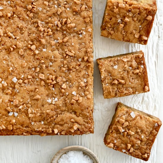 One-Bowl Toffee Blondies