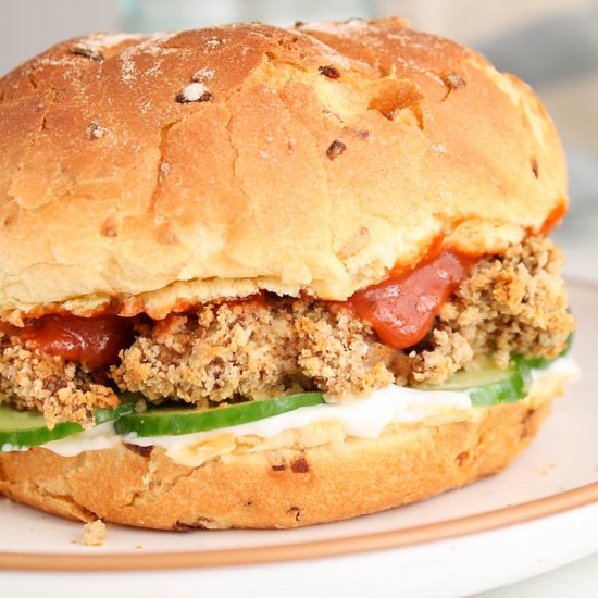 Oyster Mushroom Burgers