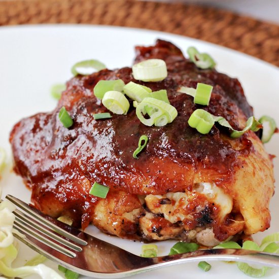 Oven Baked BBQ Chicken Thighs