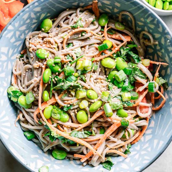 Sesame Ginger Soba Noodle Salad