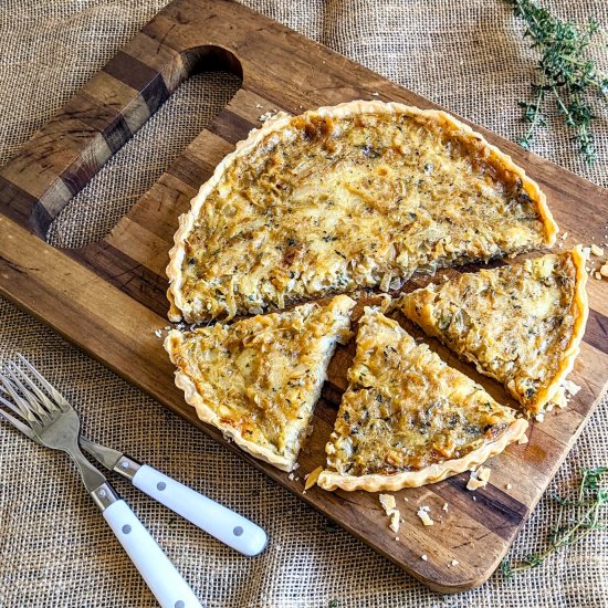 Alsatian Onion Tart (Zwiebelkuchen)