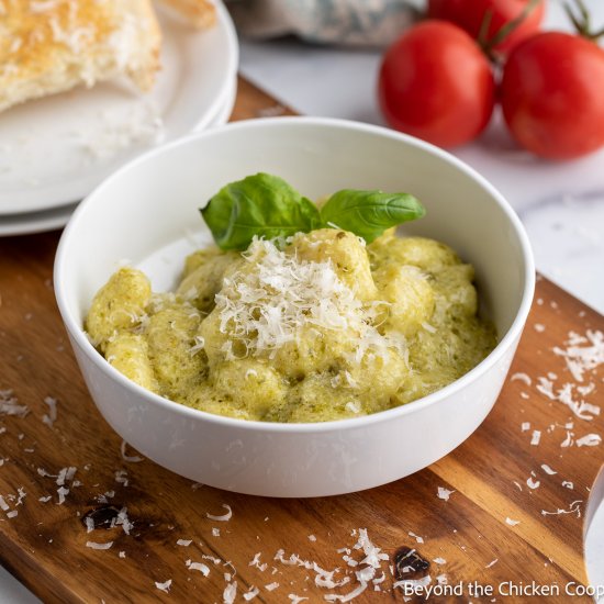 Creamy Pesto Gnocchi