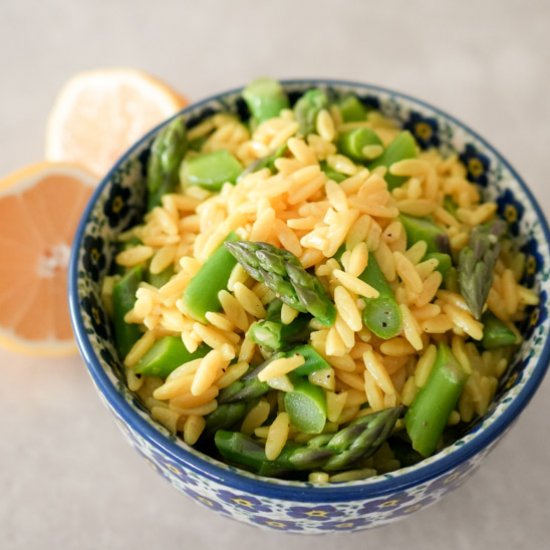 Lemon Asparagus Orzo