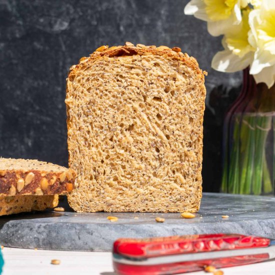 Seeded Whole Wheat Sourdough Bread