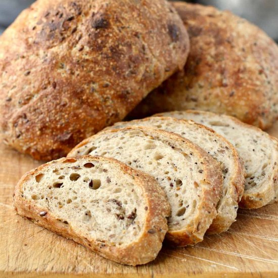 Mixed Grain & Seeded Ciabatta